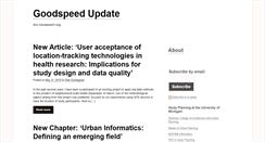 Desktop Screenshot of goodspeedupdate.com